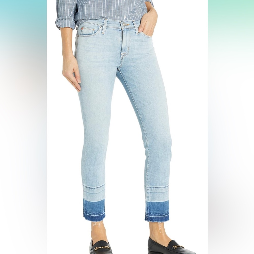 Hudson Midrise Crop Zooey Straight Leg Released Hem